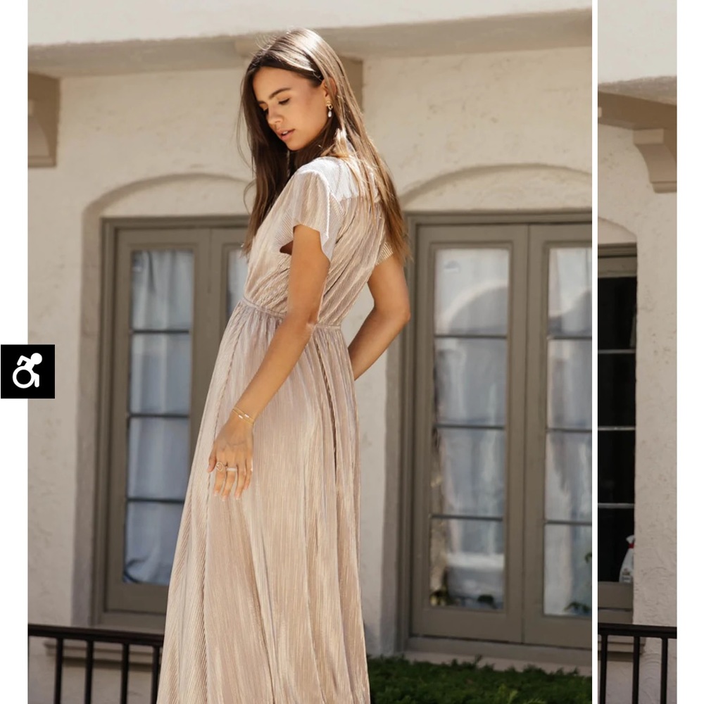 COPY - Bohme maxi champagne dress. Worn once, excellent condition